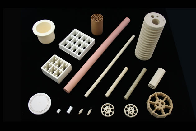 Ceramic insulators for heaters, crucibles and heat-resistant parts