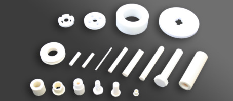 Ceramic machine parts and ceramic pump parts