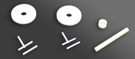 Ceramic parts for temperature sensor parts